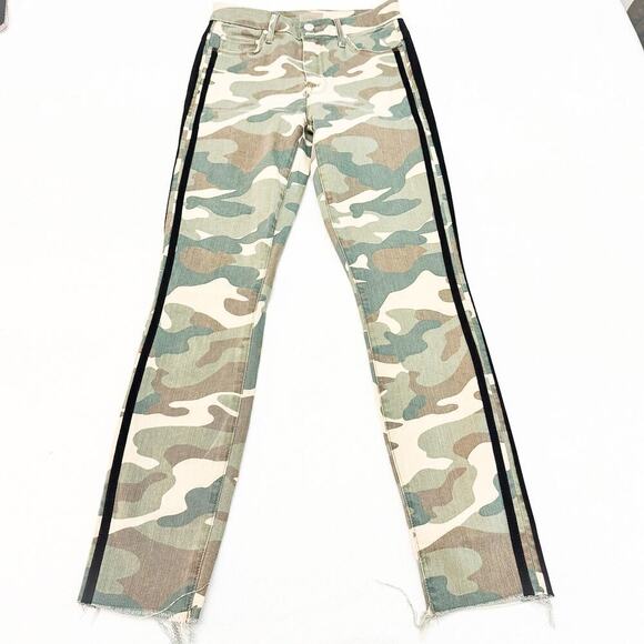 Mother High Waisted Looker Ankle Fray See Me Run Denim Jeans Size 24 - Picture 2 of 10